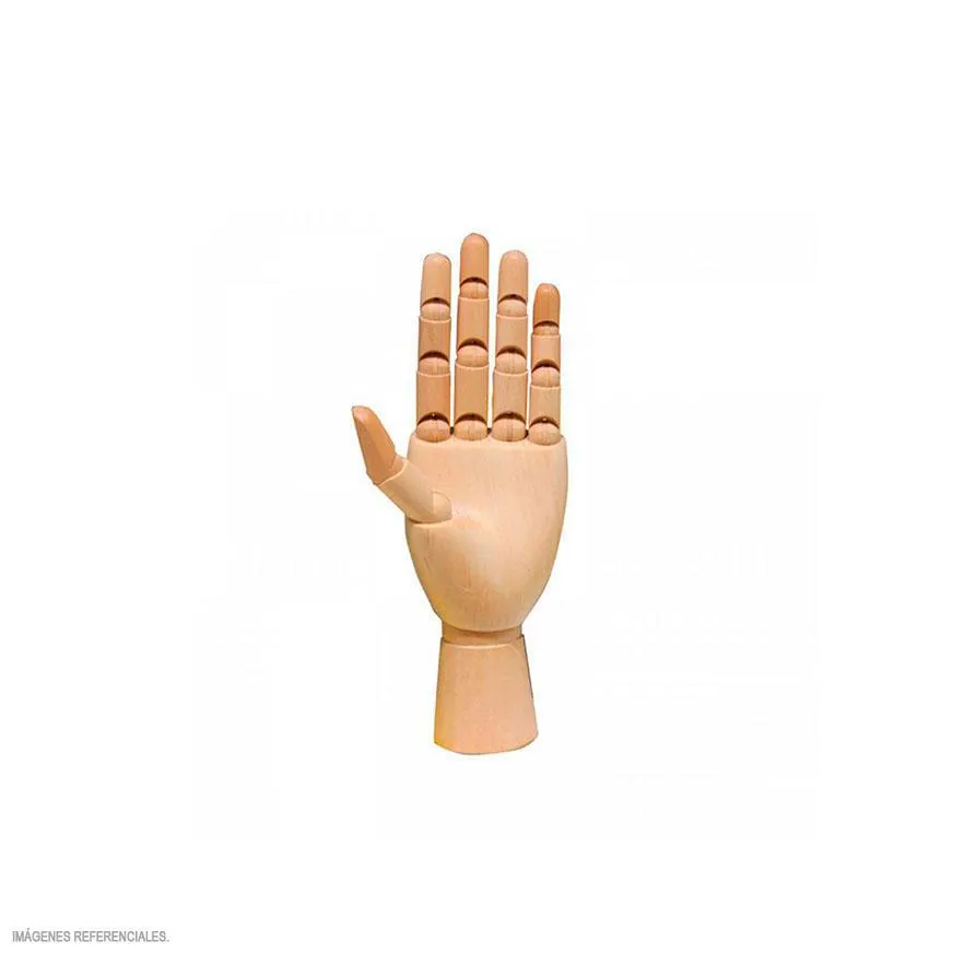 Mano Articulable De Madera Chica 17Cm.
