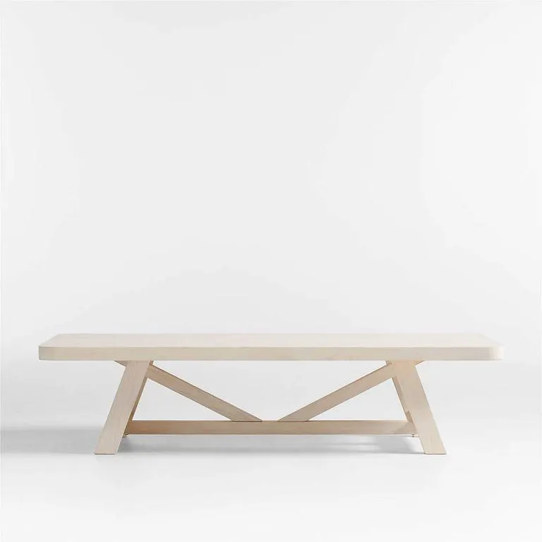 Mesa De Centro Rectangular Aya De Madera De Pino 173cm