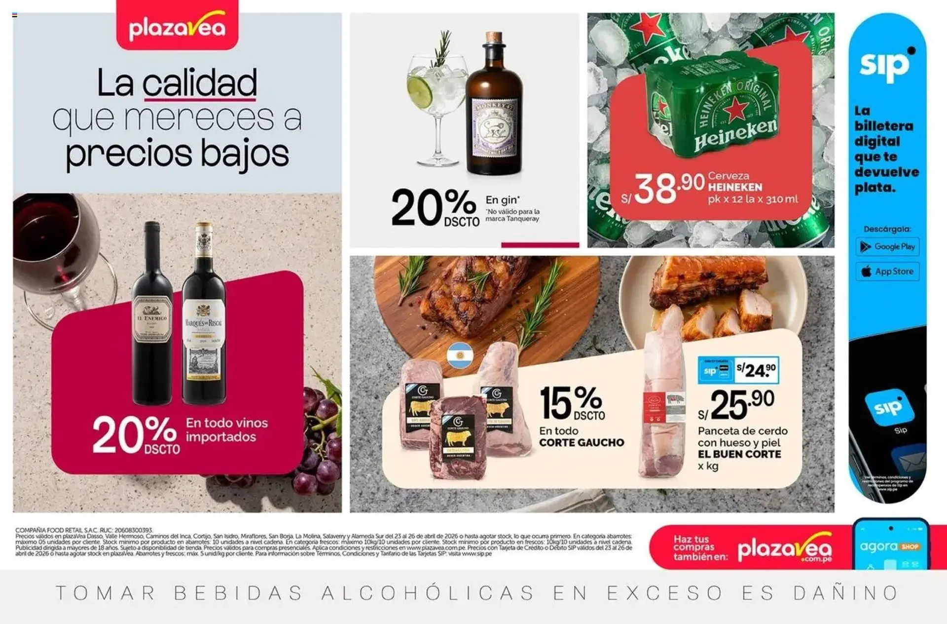 Catalogo de Catálogo Plaza Vea 23 de abril al 26 de abril 2026 - Pag 1