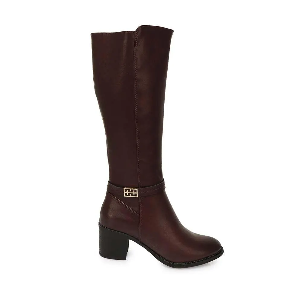 Bota Alta Jodhpur Casual DAVI-2501 Cherry ADV