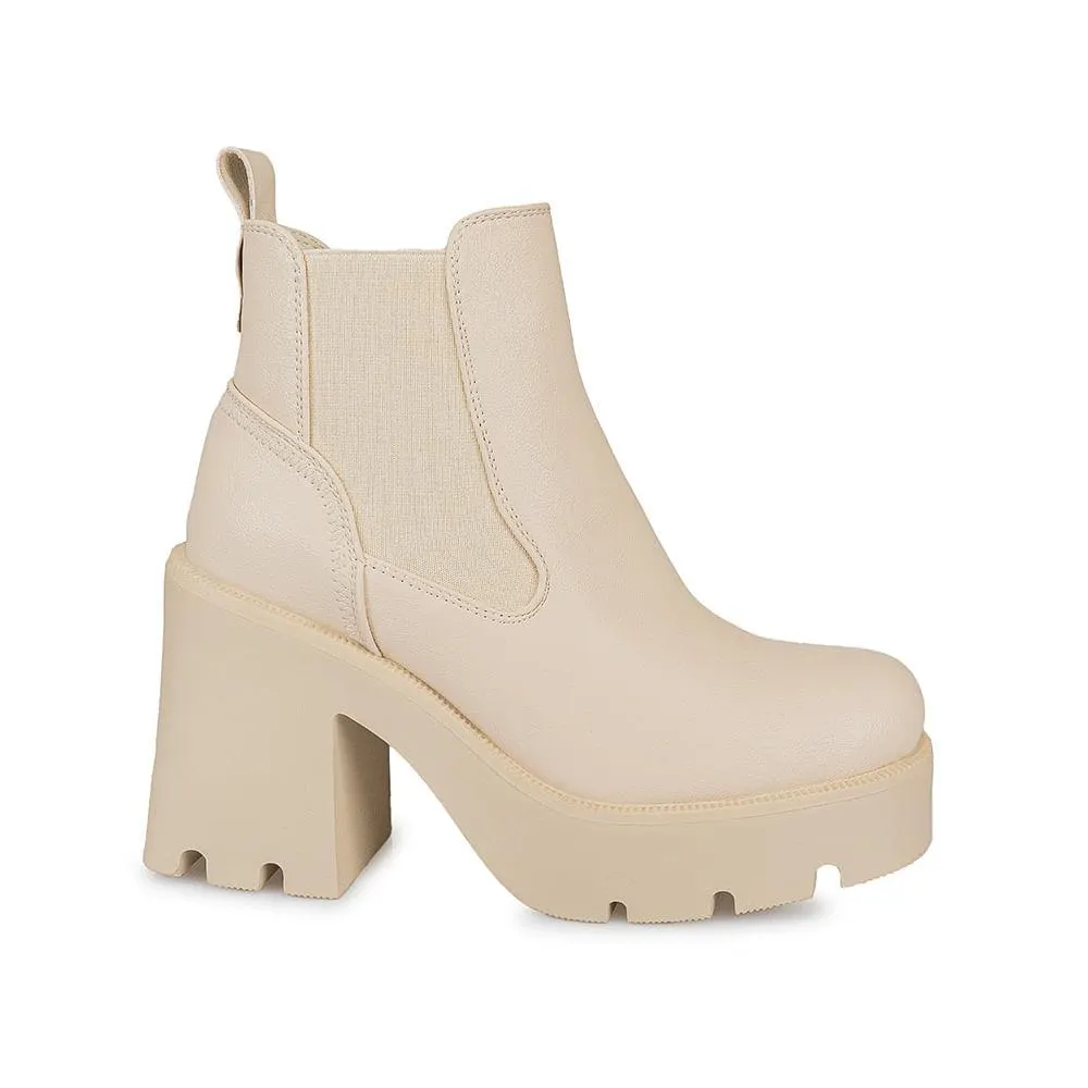 Botín Chelsea Casual DAVI-2412 Vainilla ADV