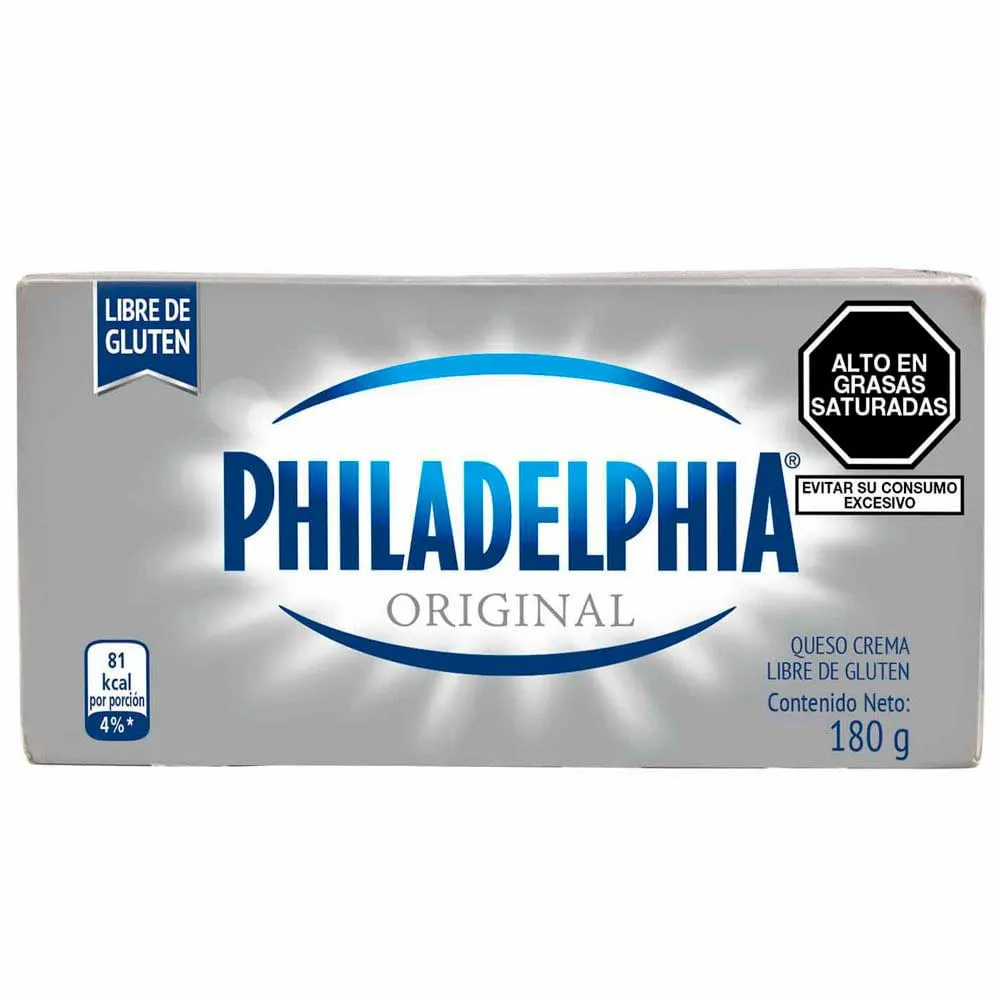 Queso Crema PHILADELPHIA Brick Original Paquete 180g