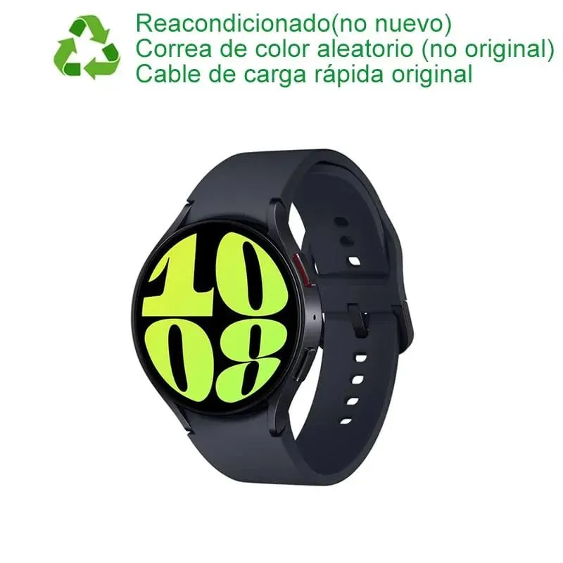 Samsung Galaxy Watch 6 44mm Bluetooth Negro ReacondicionadoSemiNuevo