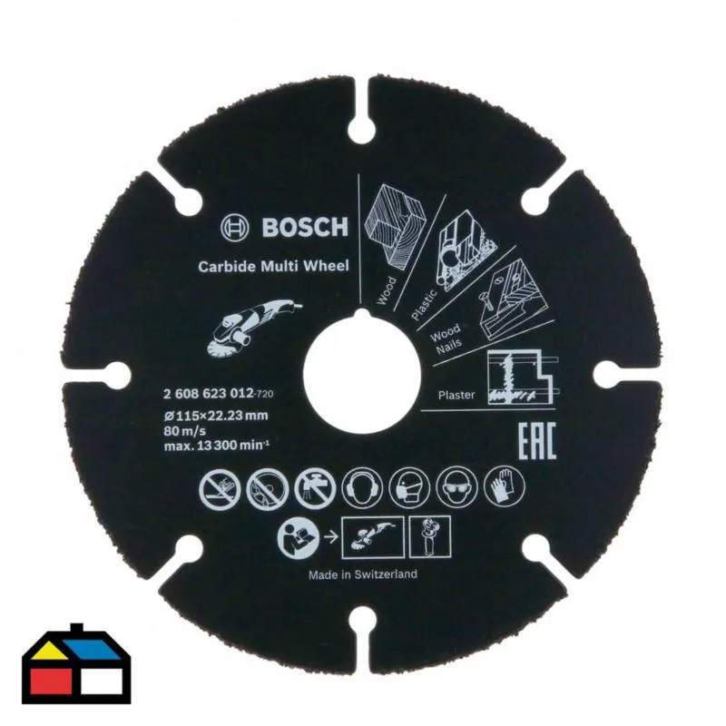 Disco de Corte para Amoladora 115mm Multimaterial Bosch