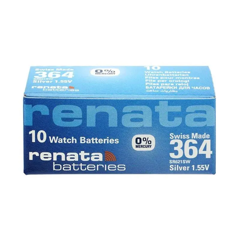 CAJA 100 PILAS RENATA 364 SR621SW
