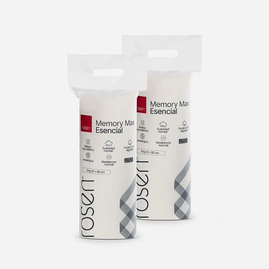 Set 2 Almohadas Viscoelástica Memory Max Esencial