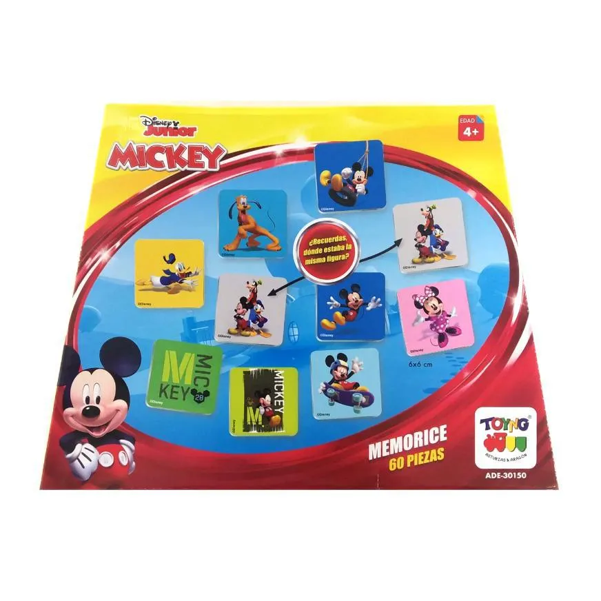 Juego De Mesa Toyng Memorice Mickey 60 Piezas