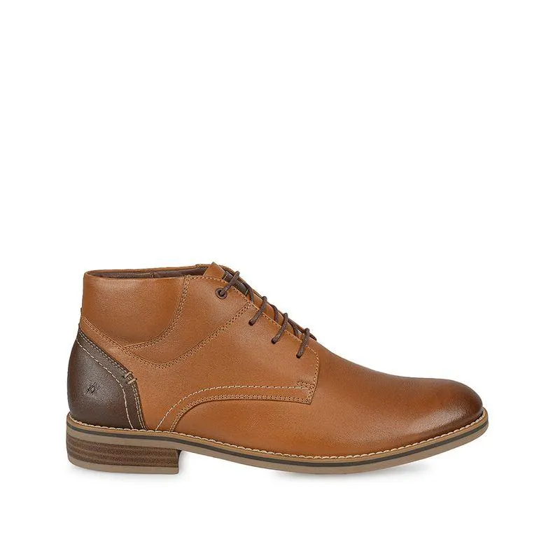 Botin Derby Casual ANGELO-085 Natural Viale Homme Cuero