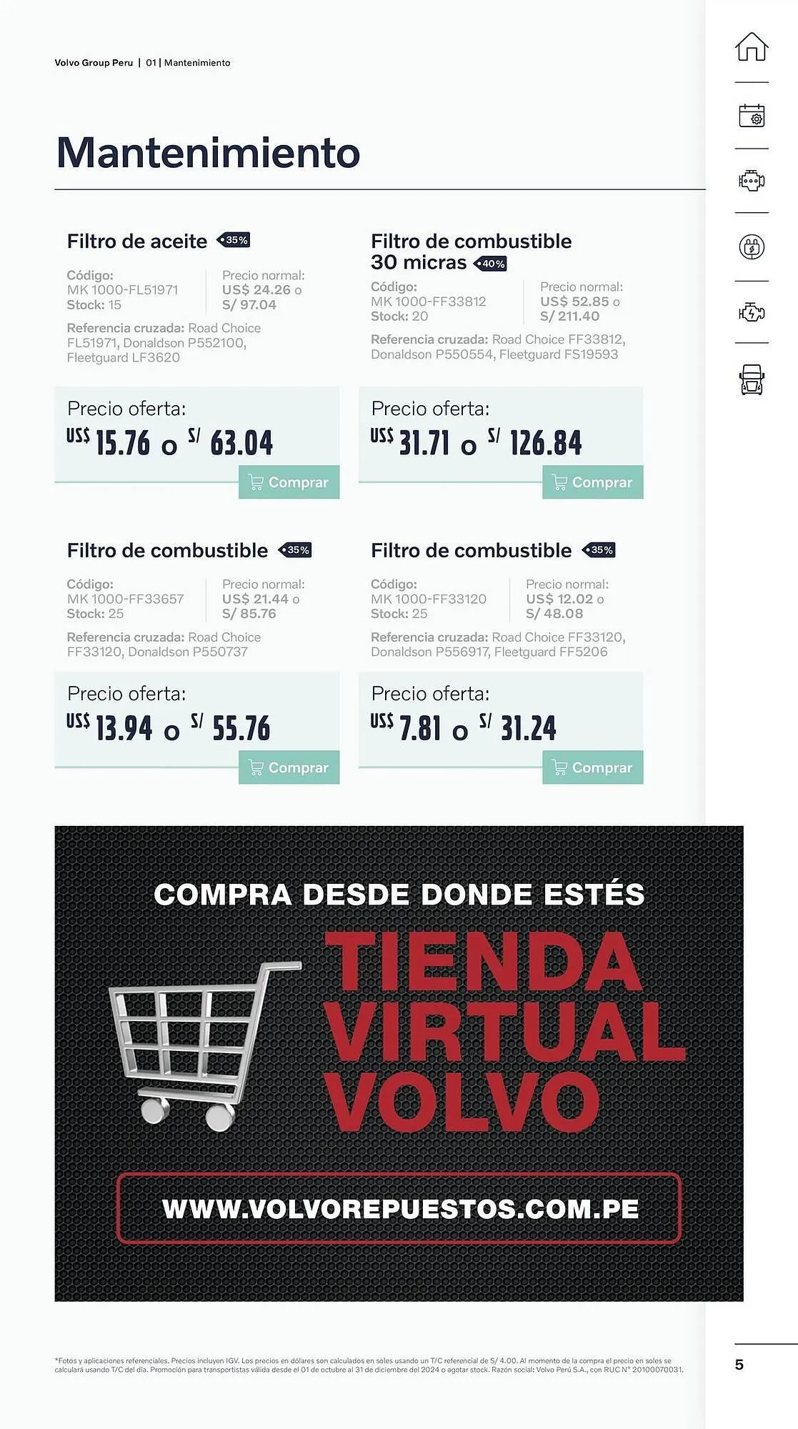 Catalogo de Catálogo Volvo 29 de octubre al 31 de diciembre 2024 - Pag 5