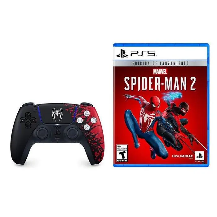 Mando Sony Dualsense Playstation 5 Edición Spiderman 2 + Juego Playstation 5 Spiderman 2