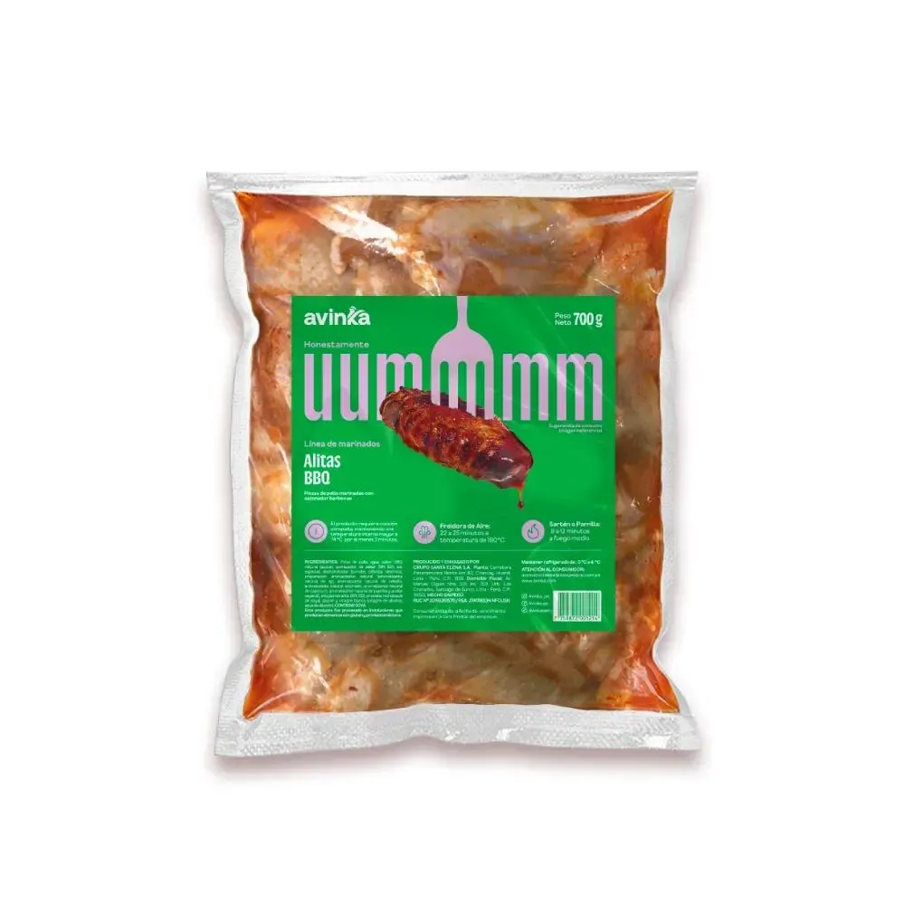Alitas a la BBQ Avinka Bolsa 700 g