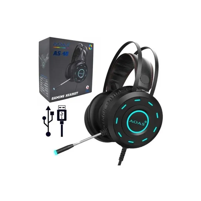 Audífonos Gamer Aoas Micrófono USB
