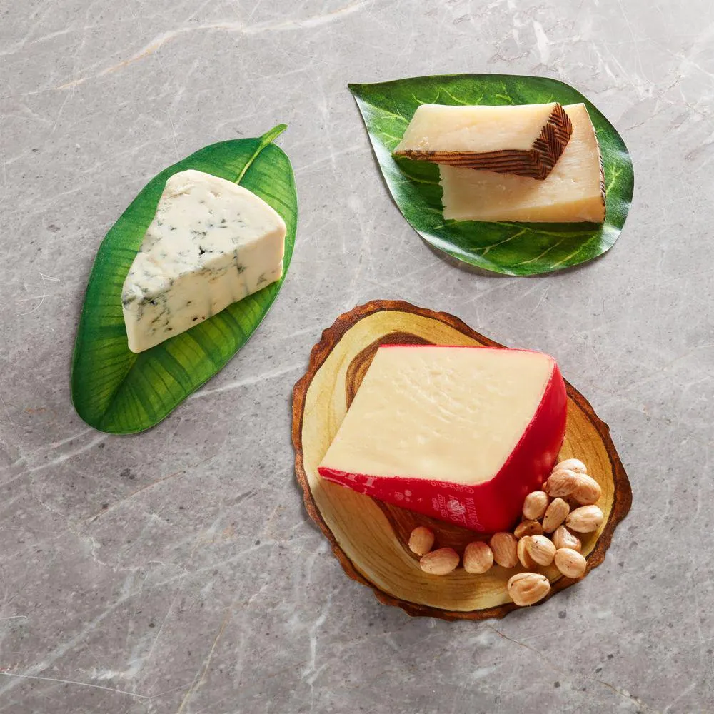 Papeles de queso, juego de 12