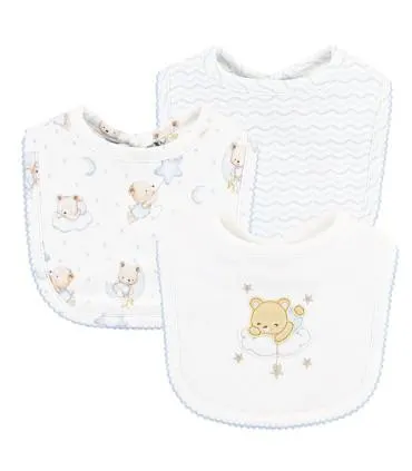 Pack De 3 Baberos De 100% Algodón Pima | Colección Sleep Tigh Bear