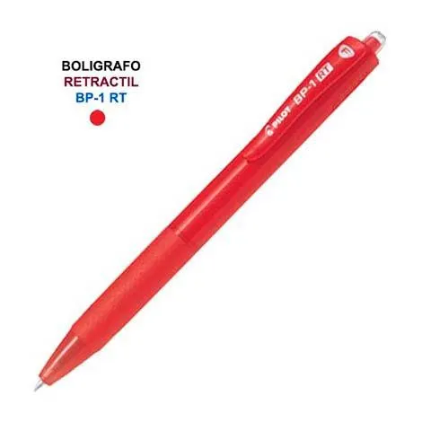 Bolígrafo Pilot Tinta Seca (Bp-1Rt) Punta Fina Rojo