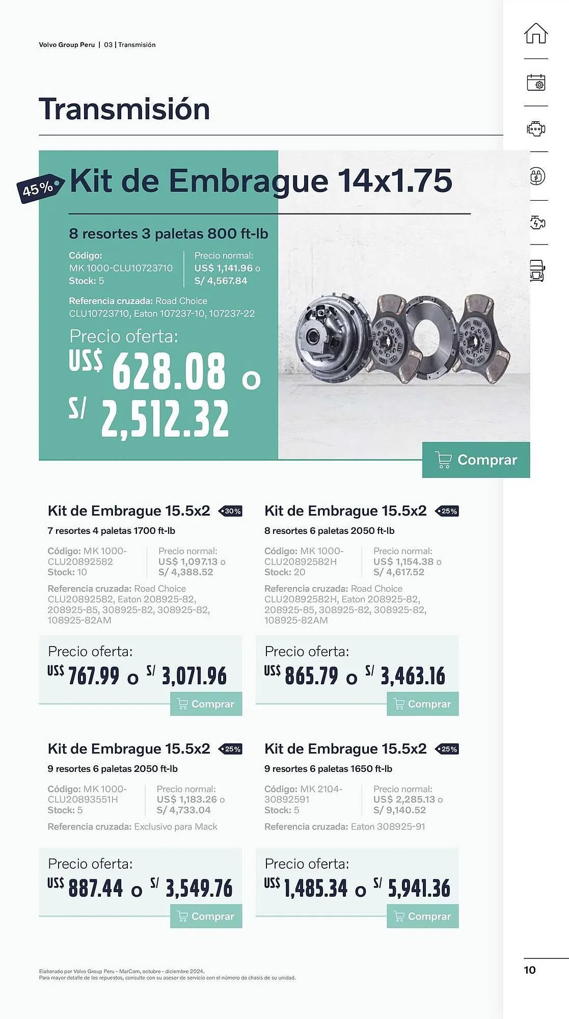 Catalogo de Catálogo Volvo 29 de octubre al 31 de diciembre 2024 - Pag 10