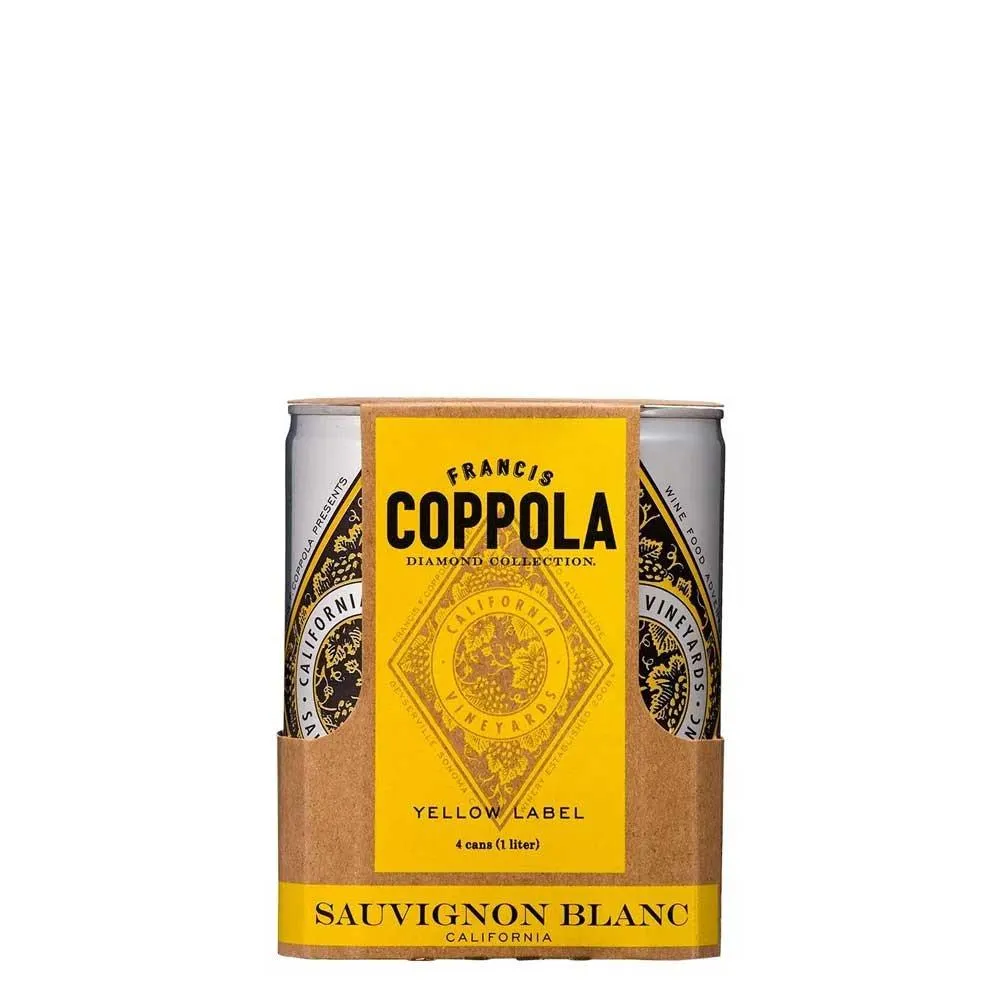 Four Pack Vino Blanco Sauvignon Blanc Coppola Diamond Collection