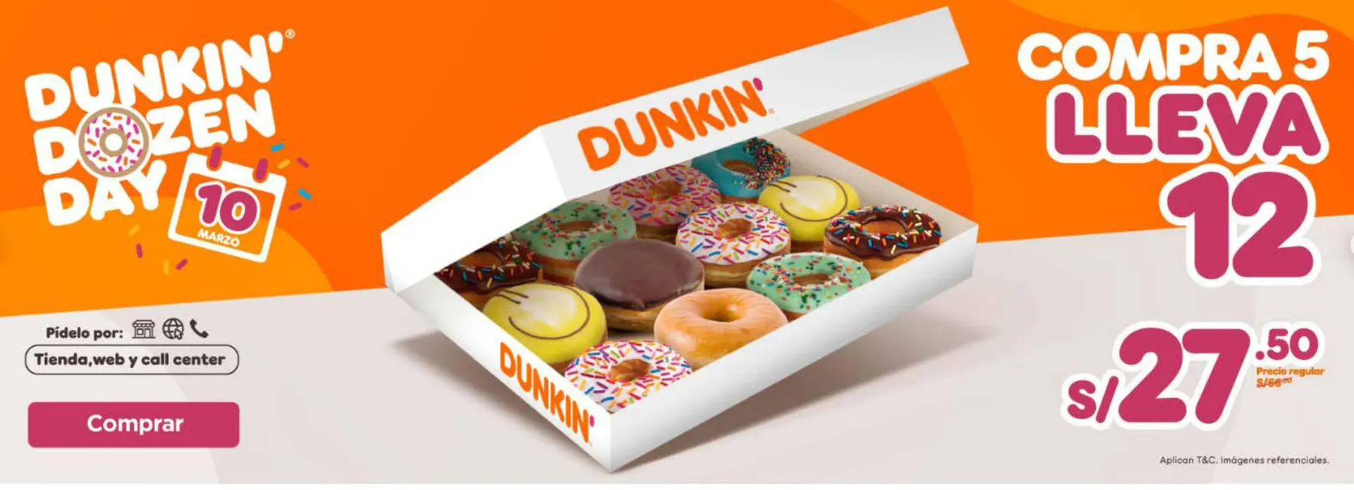 Catalogo de Catálogo Dunkin Donuts 11 de marzo al 31 de marzo 2025 - Pag 1