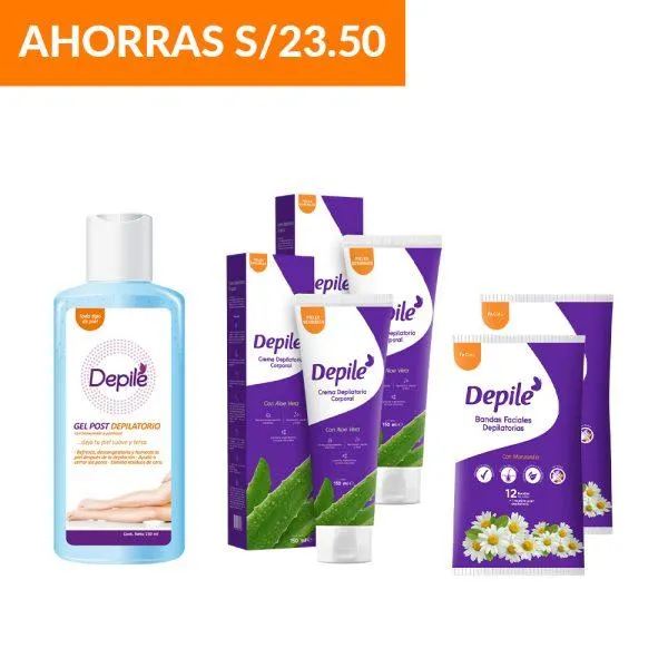Pack Depilé corporal+facial+post depilatorio