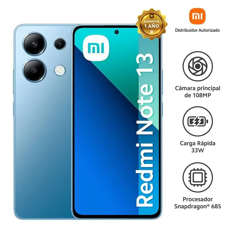 Celular Xiaomi Redmi Note 13 8GB 256GB.