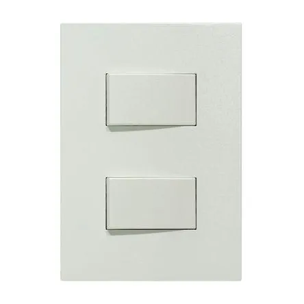 Placa Armada Orange: Interruptor Doble Matte Blanco