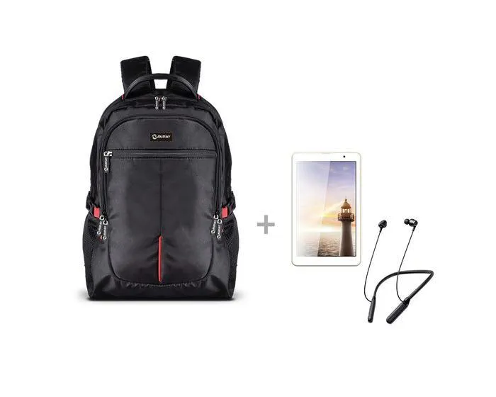 Tablet Miray 8" 32GB 3GB RAM TPM4G_E9863 + Audífono Bluetooth Miray AM-21BT-N + Mochila para Laptop Miray MML-ENL62815B