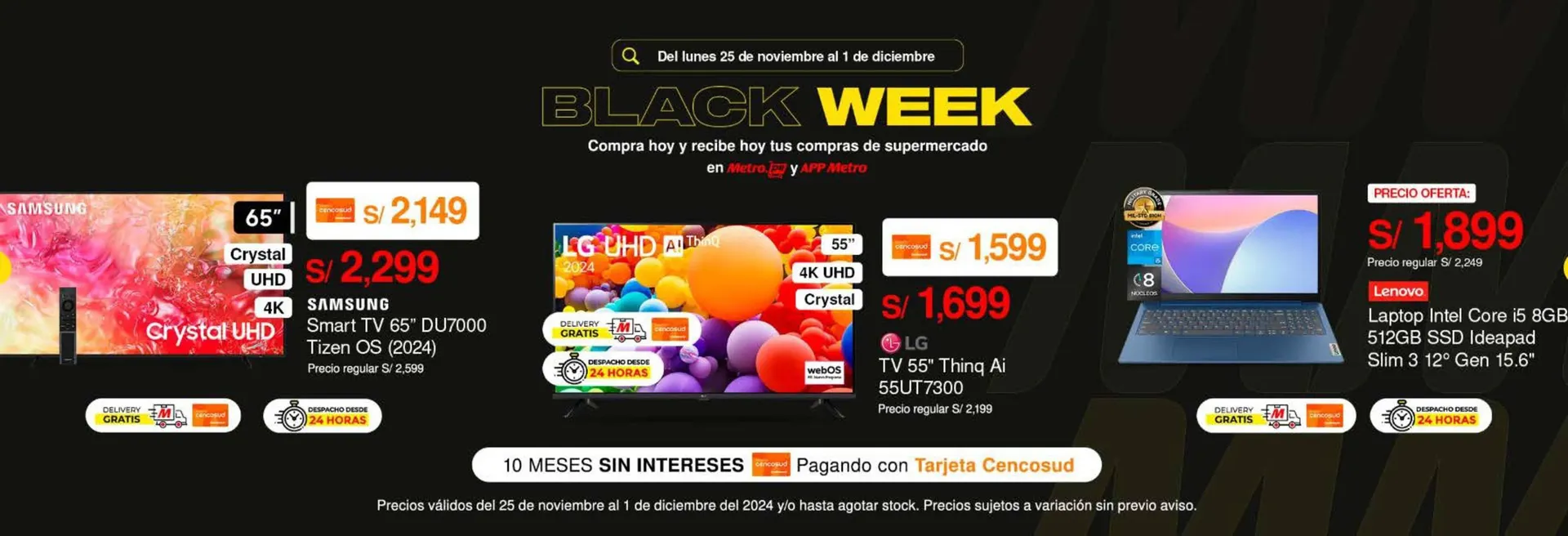 Catalogo de Catálogo Metro 25 de noviembre al 1 de diciembre 2024 - Pag 1