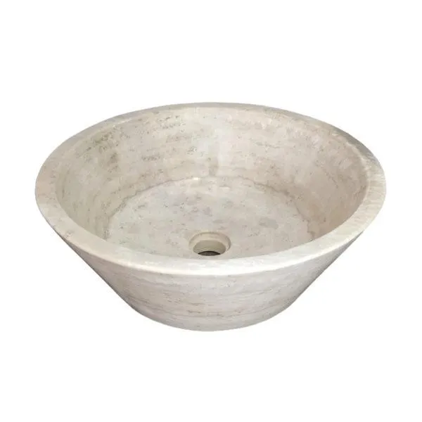 Ovalin Cónico Base Ancha Crema