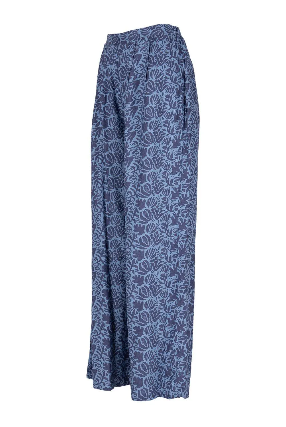 Pantalon Wide Leg Full Print Mujer Redwood