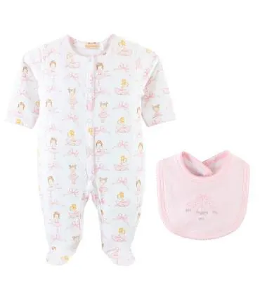 Conjunto Enterizo y Babero De 100% Algodón Pima | Colección Petit Dancer