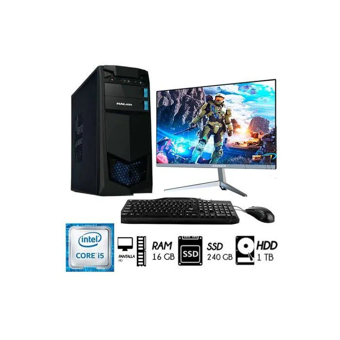 Desktop 24" Free Dos Intel Core i5 16GB 1TB+SSD 240GB SGMP95