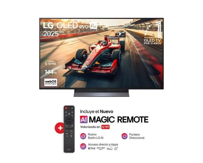 Televisor LG Smart TV 48" OLED evo AI C5 4K UHD OLED48C5PSA