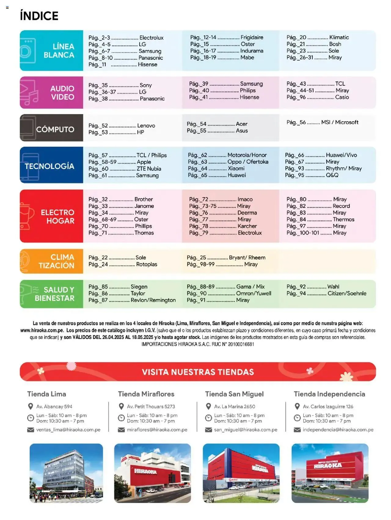 Catalogo de Hiraoka - Guia dia de la madre 26 de abril al 18 de mayo 2025 - Pag 102