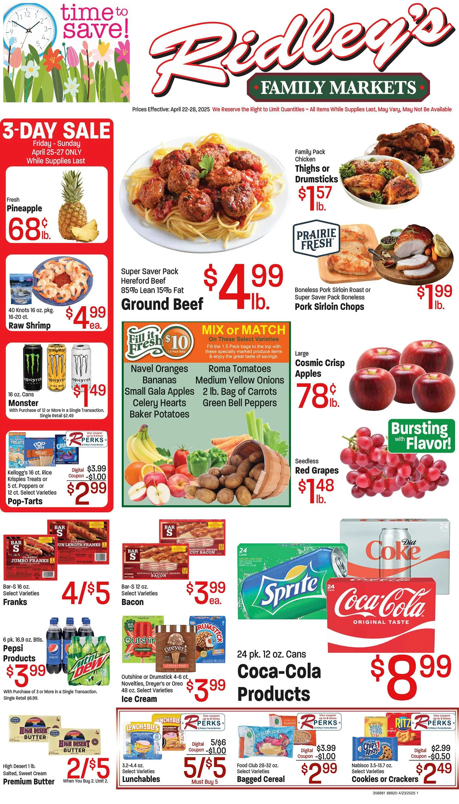 Weekly ad Ridley's Family Markets Sales from April 25 to April 27 2025 - Page