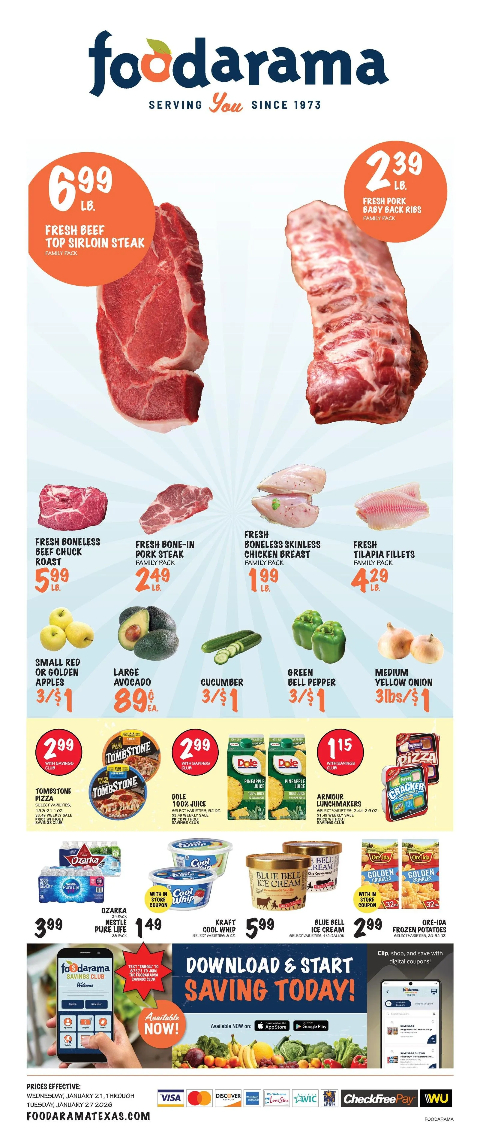 Weekly ad Foodarama Sales from January 21 to January 27 2026 - Page 1