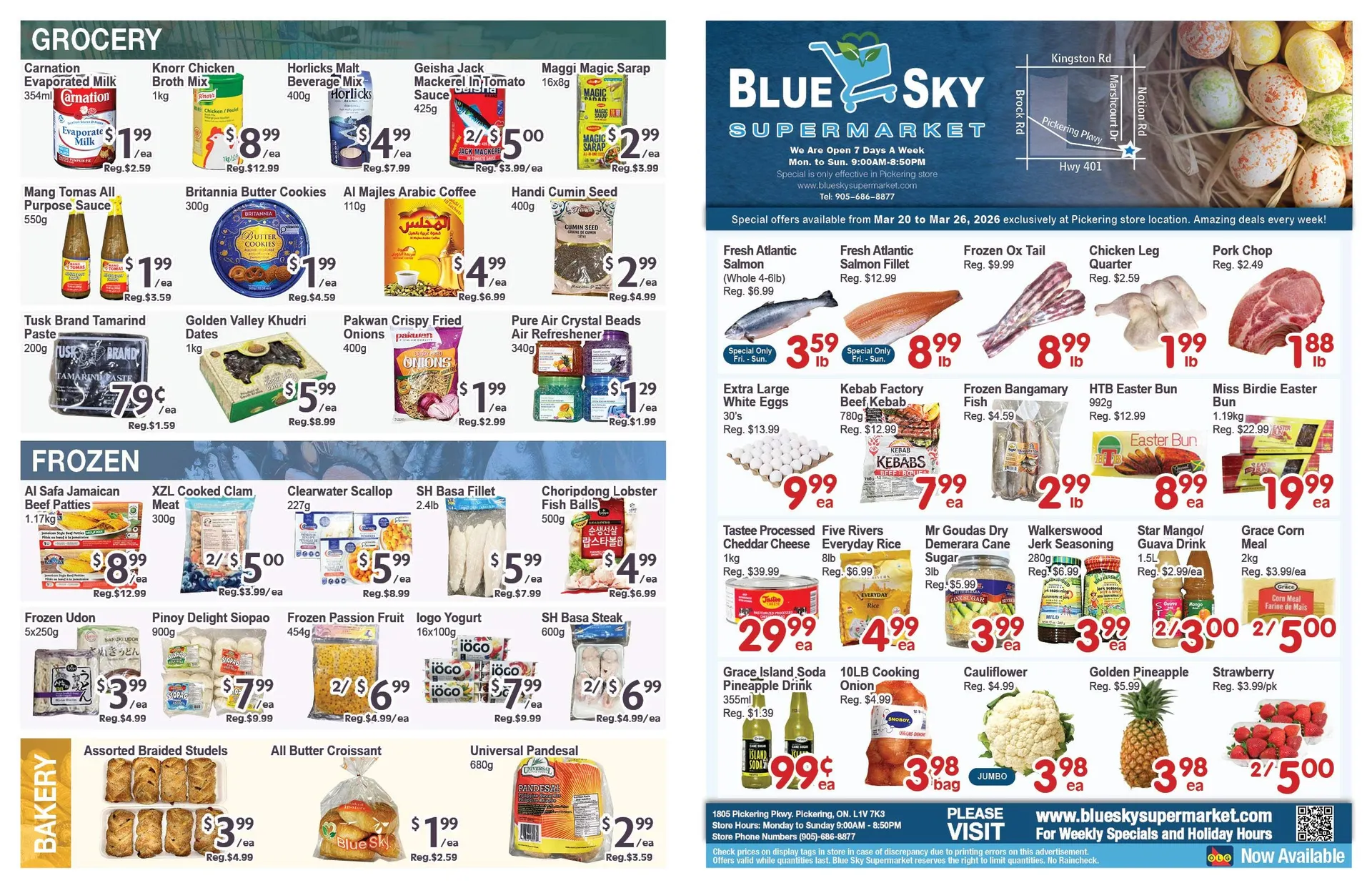 Blue Sky Supermarket weekly ads from March 20 to March 26 2026 - flyer page 1