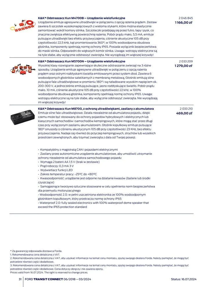Gazetka FORD TRANSIT CONNECT od 3 sierpnia do 3 sierpnia 2025 - Strona 31