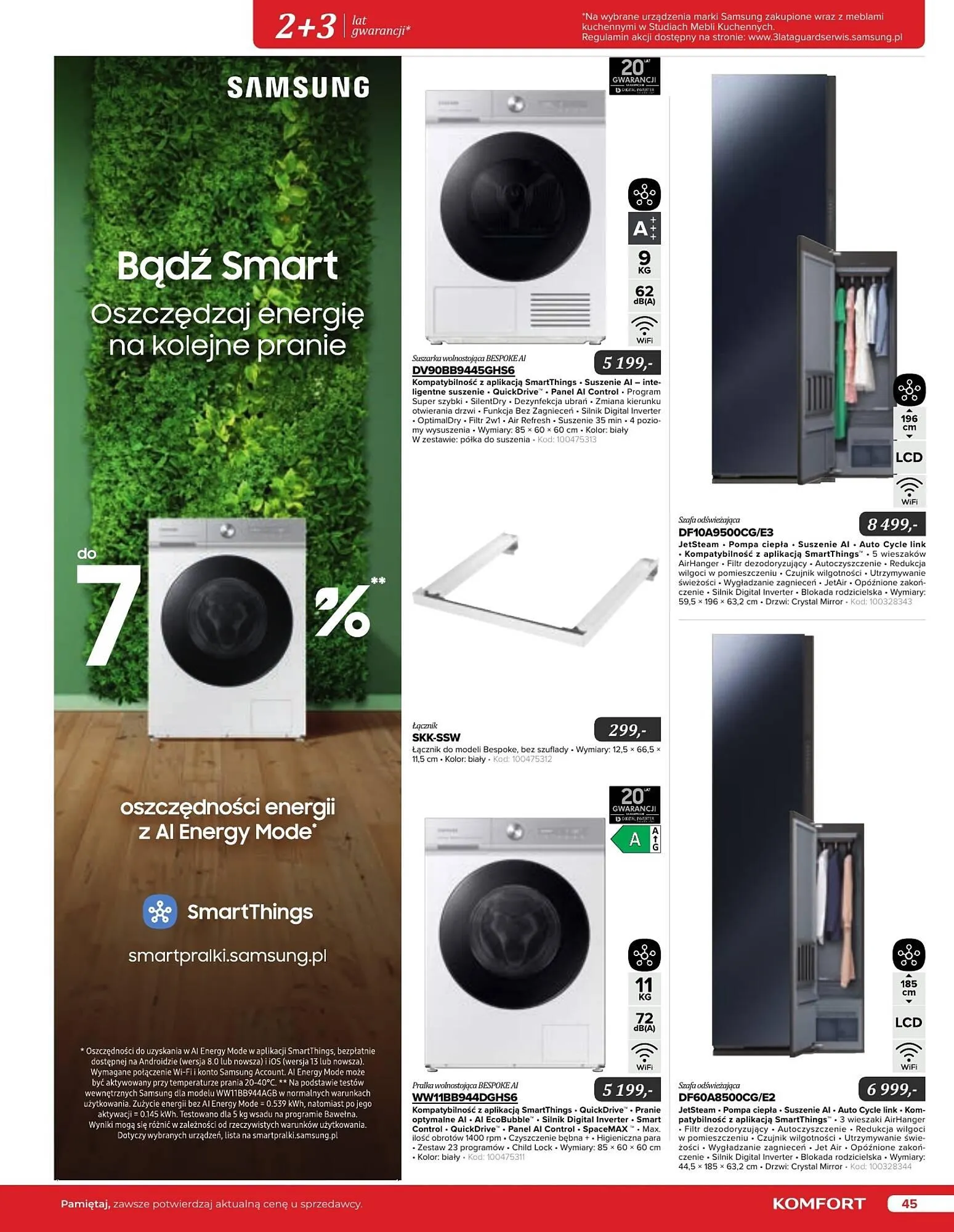 Gazetka Komfort gazetka od 11 września do 31 grudnia 2024 - Strona 45