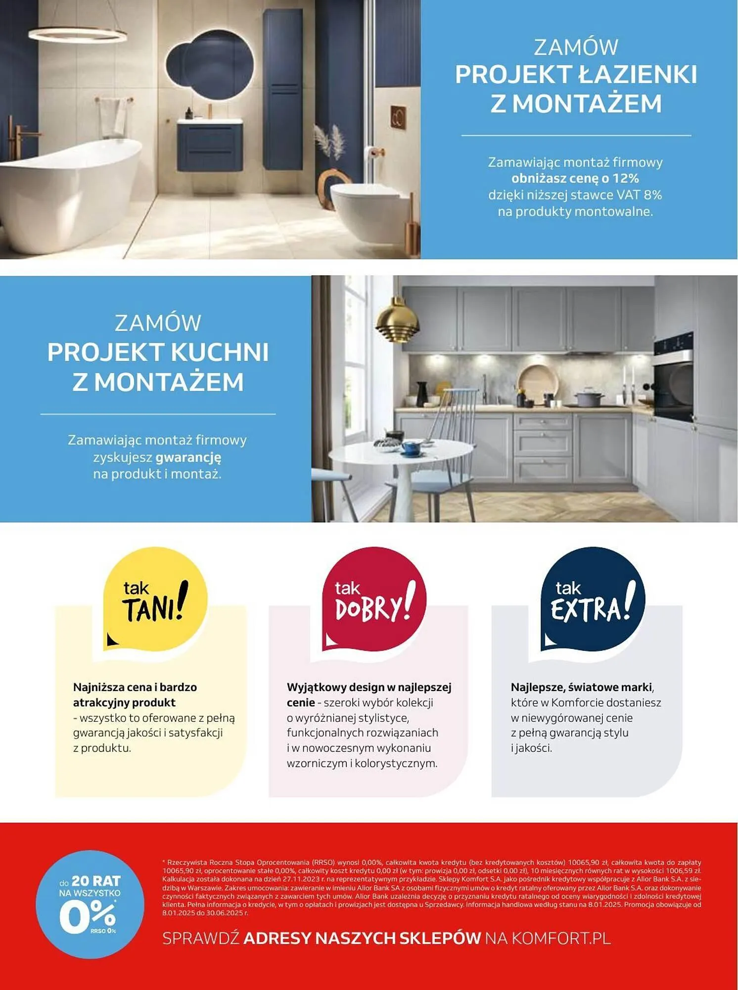 Gazetka Komfort gazetka od 9 stycznia do 18 lutego 2025 - Strona 40