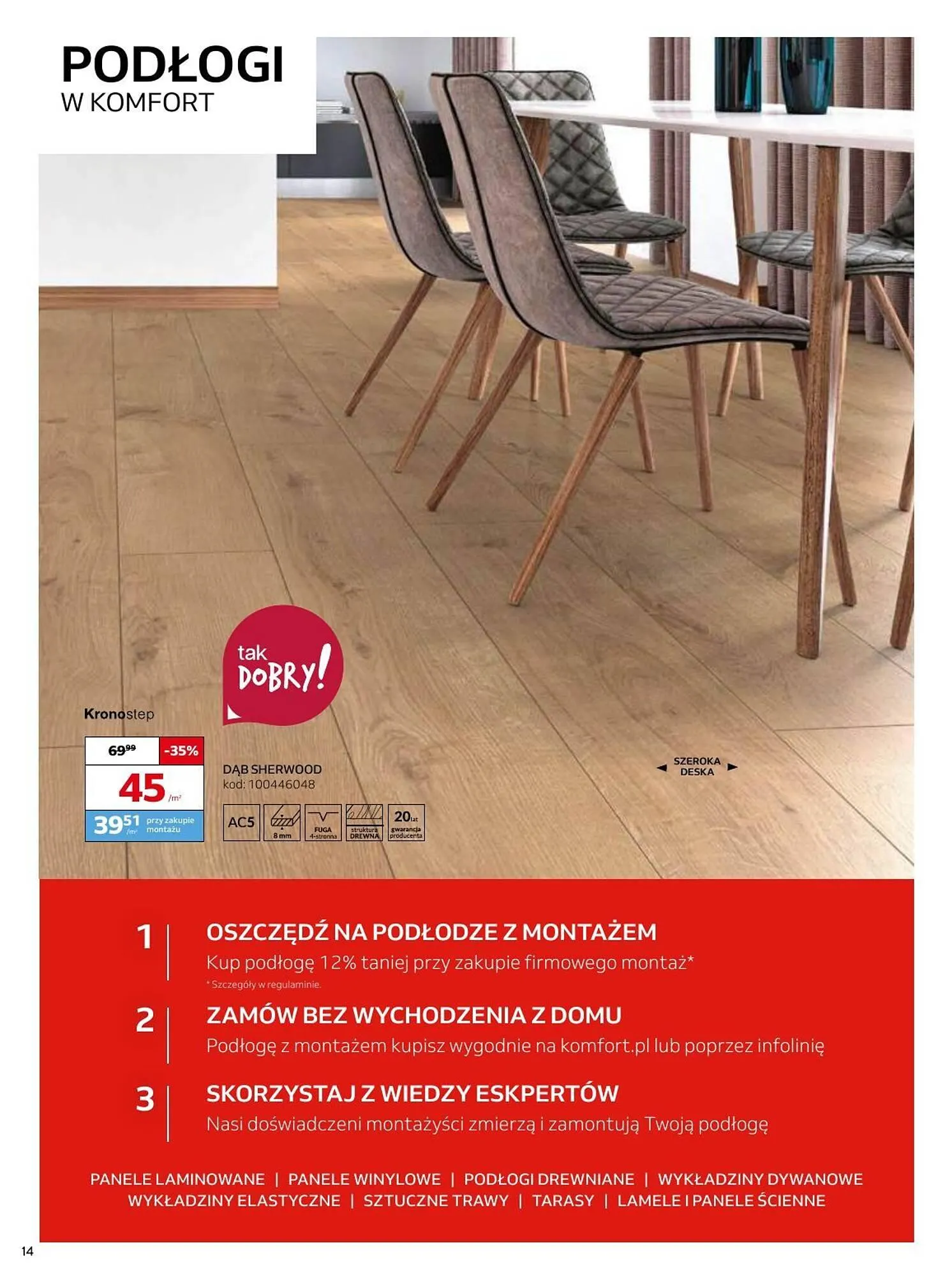 Gazetka Komfort gazetka od 9 stycznia do 18 lutego 2025 - Strona 14