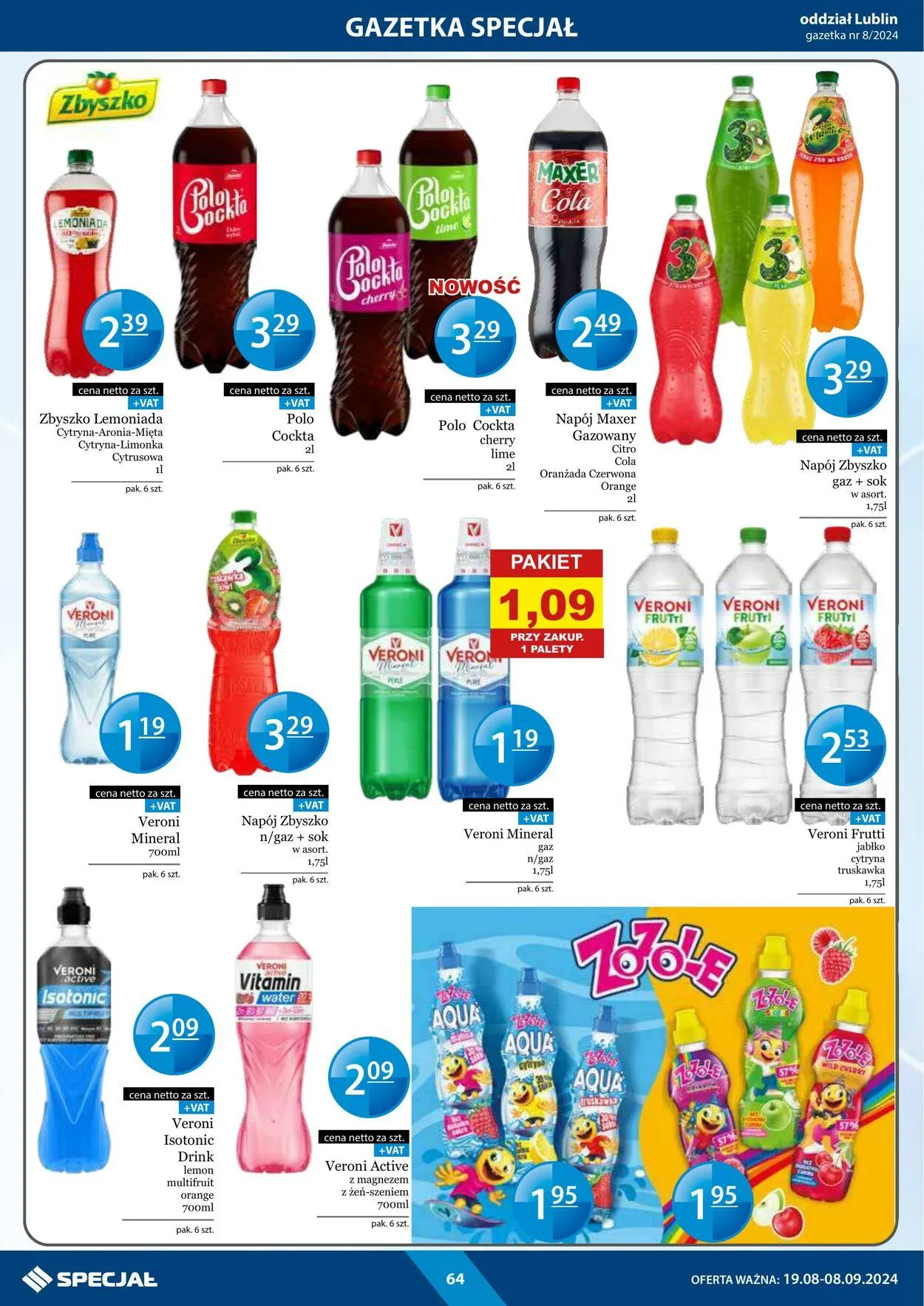 Gazetka Specjał od 19 sierpnia do 8 września 2024 - Strona 64