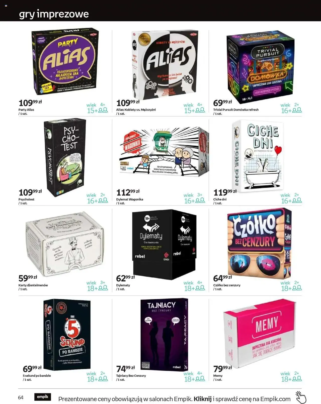 Gazetka Empik Gazetka od 11 września do 24 września 2024 - Strona 64