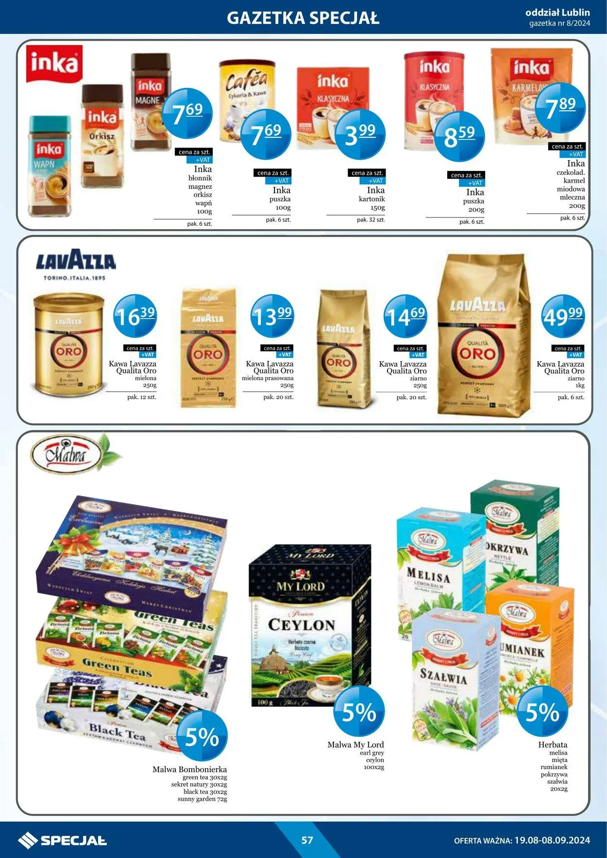 Gazetka Specjał od 19 sierpnia do 8 września 2024 - Strona 57