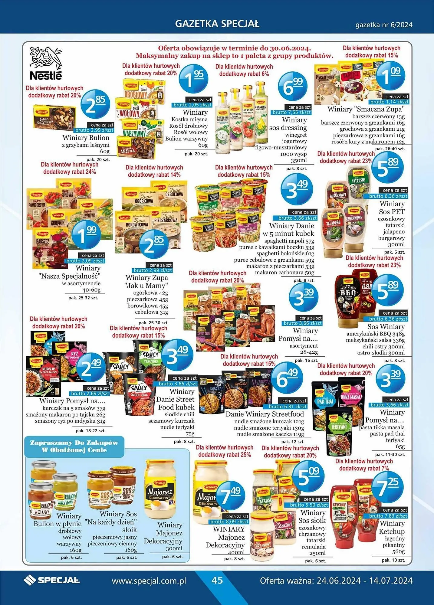 Gazetka Specjał gazetka od 24 czerwca do 14 lipca 2024 - Strona 45