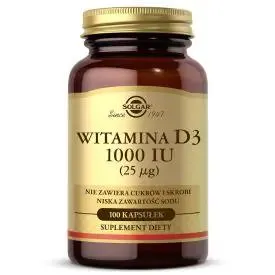 Solgar Naturalna Witamina D3 25 µg 100 szt.