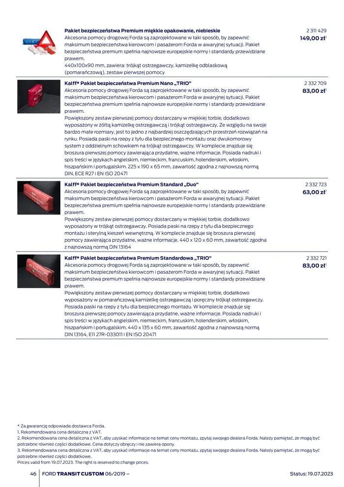 Gazetka NOWY FORD TRANSIT CUSTOM od 16 kwietnia do 16 kwietnia 2025 - Strona 46