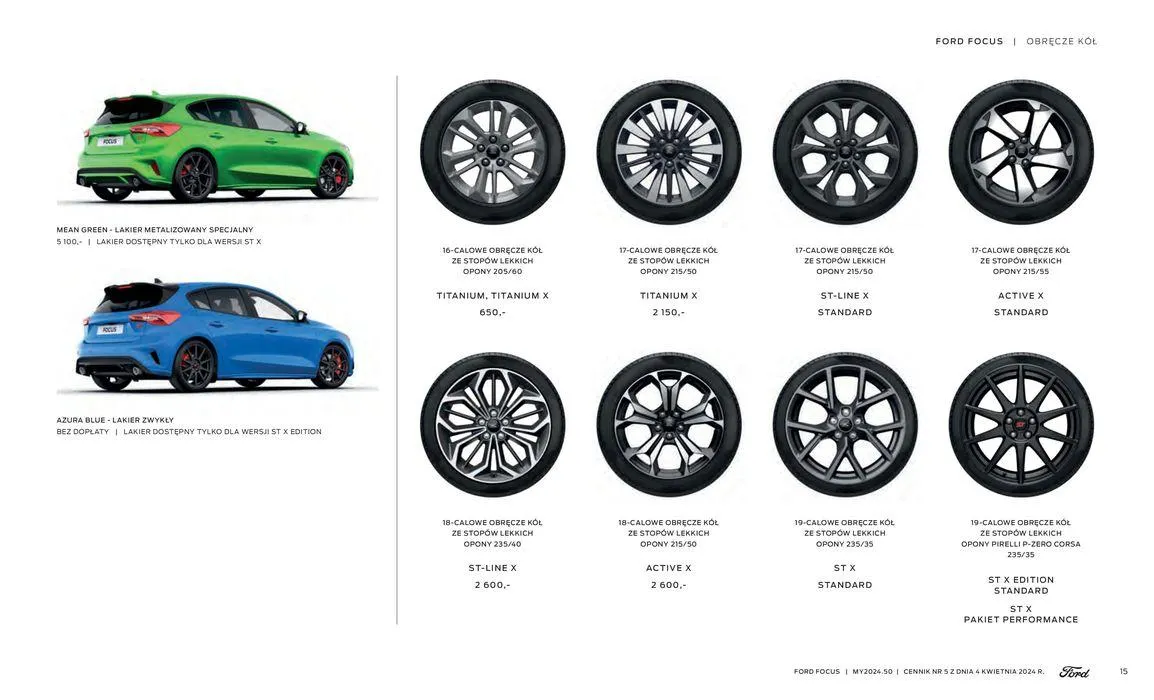 Gazetka FORD FOCUS od 16 kwietnia do 16 kwietnia 2025 - Strona 15