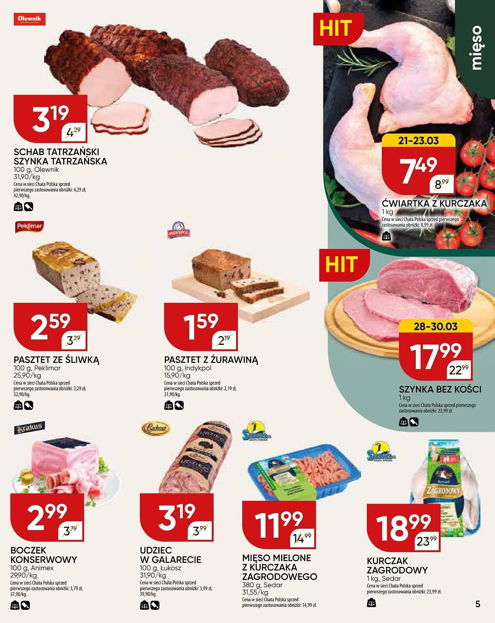 Gazetka Chata Polska gazetka od 21 marca do 31 marca 2024 - Strona 5