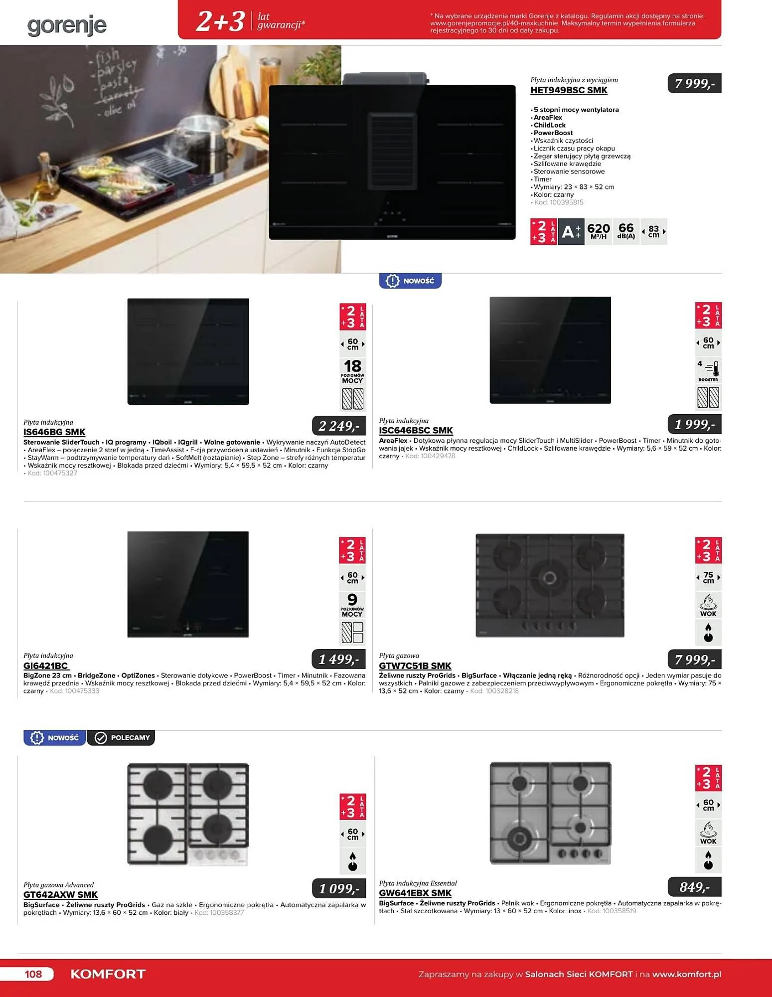 Gazetka Komfort gazetka od 11 września do 31 grudnia 2024 - Strona 108