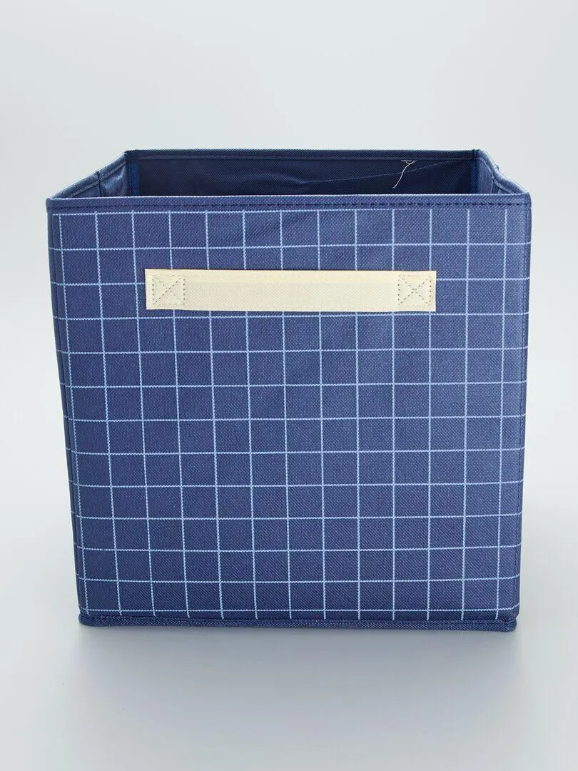 Boite de rangement en tissu - Bleu